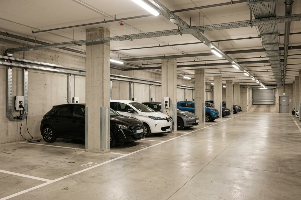 Mise en place d'une installation borne de recharge collective en copropriété à Marbois.